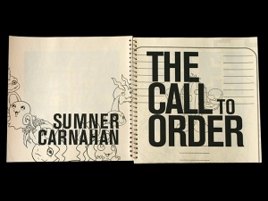 THE CALL TO ORDER - title page